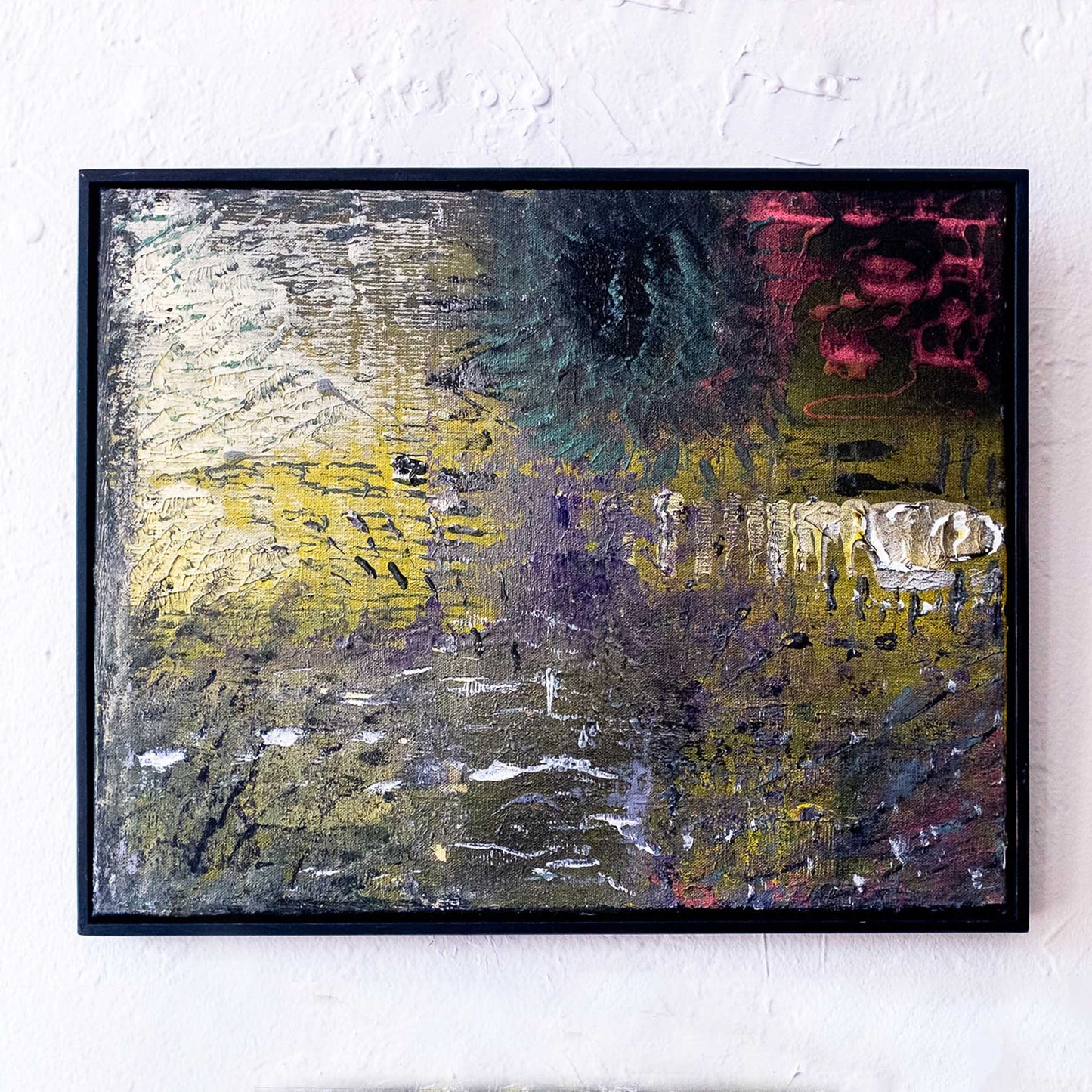 Modern Art: “Signal Flow” Nick Koziol 19 x 15 Framed Canvas 1 of 1