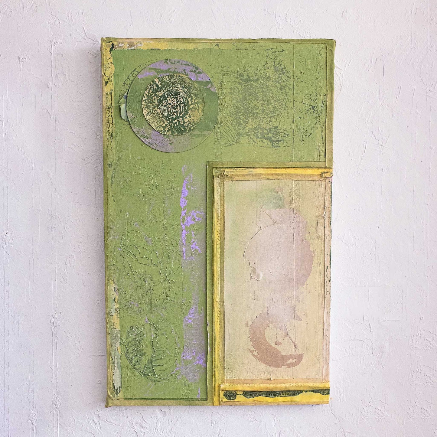 Modern Art: “Green Armchairs” Nick Koziol 48 x 30 Mixed Media on Canvas 1 of 1