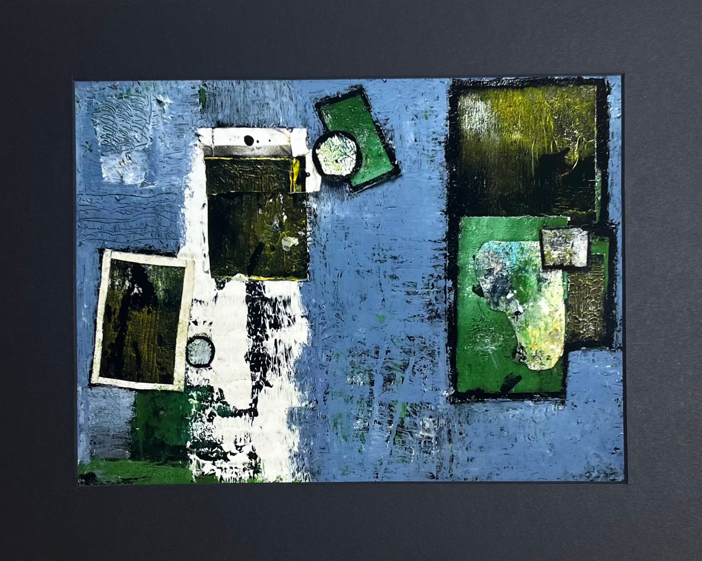 Modern Art PRINT: "Film" Nick Koziol 13"x10.5" Matted Print